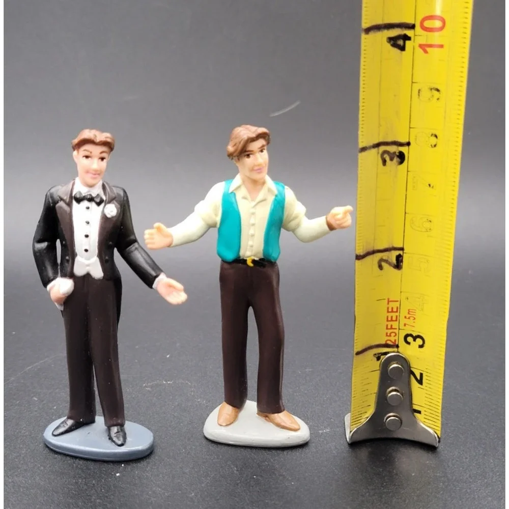 Vintage Anastasia Dimitri Figures Cake Toppers 1997 Fox Set of 2 Collector Decor